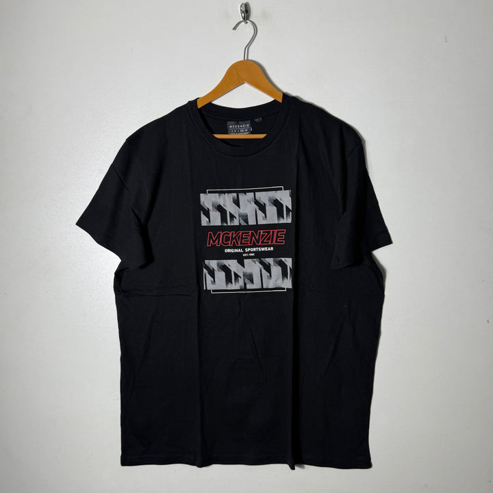 MCKENZIE COTTON TSHIRT BLACK COLOUR