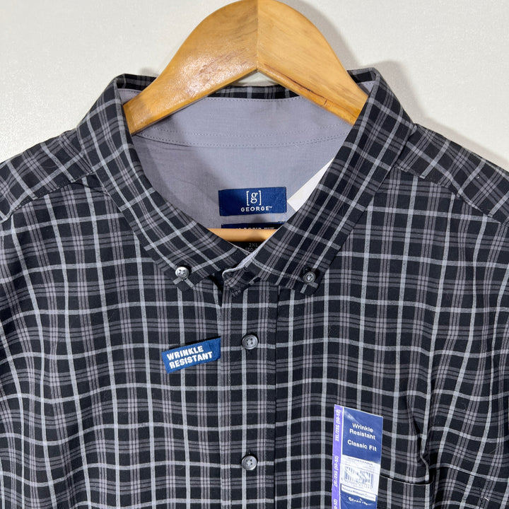 GEORGE BUTTON DOWN CASUAL COTTON SHIRT BRAND NEW