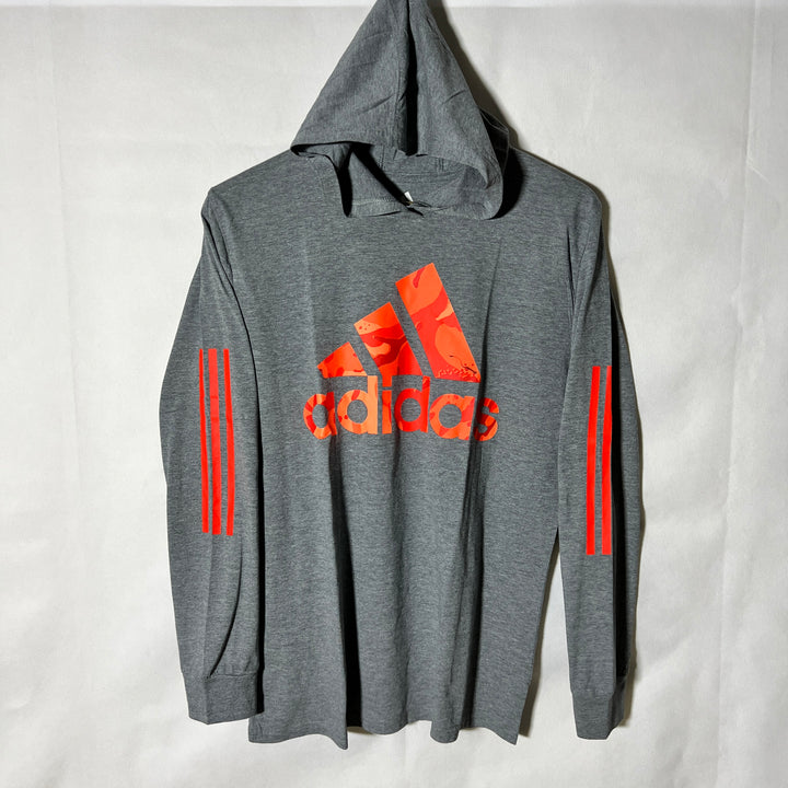 ADIDAS LONG SLEEVES COTTON TSHIRT WITH HOOD