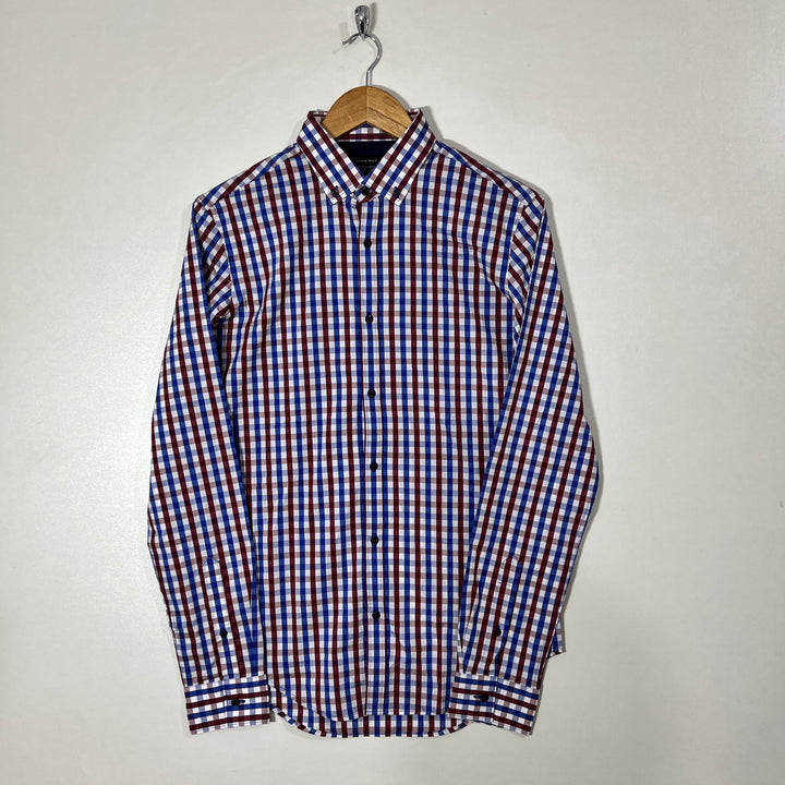 ZARA BUTTON DOWN CHECKERED SHIRT