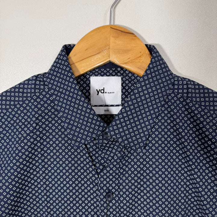 YD SLIM FIT PRINTED COTTON SHIRT BRAND NEW