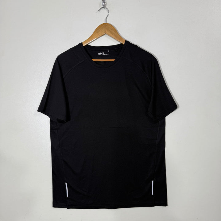ANKO ACTIVE RUNNING SPORT TSHIRT BLACK COLOUR