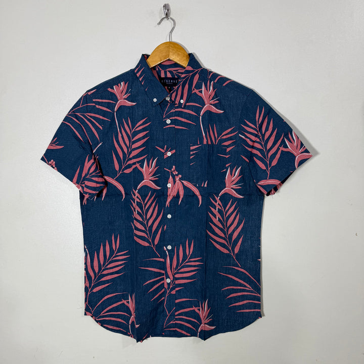 RESERVE BUTTON DOWN HALF SLEEVES COTTON SHIRT