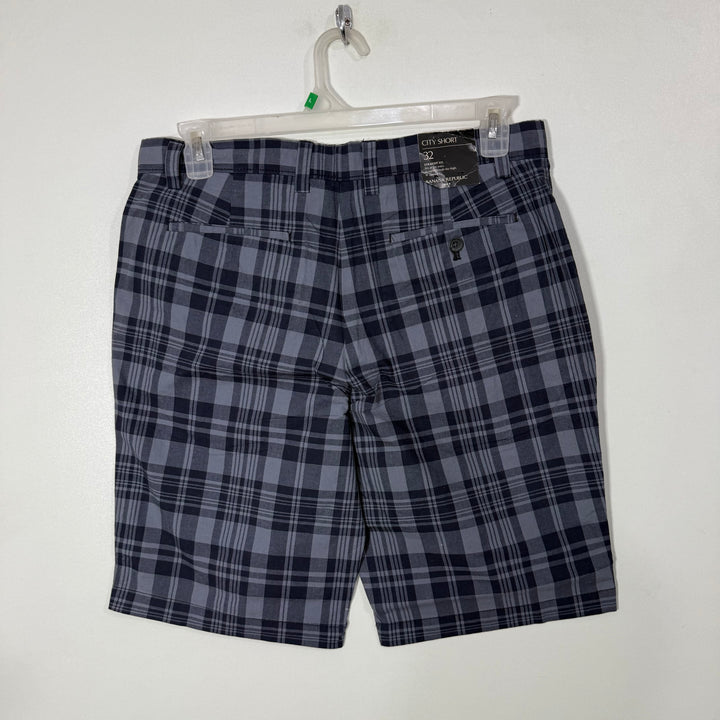 BANANA REPUBLIC CHECKERED COTTON CHINO SHORT BRAND NEW