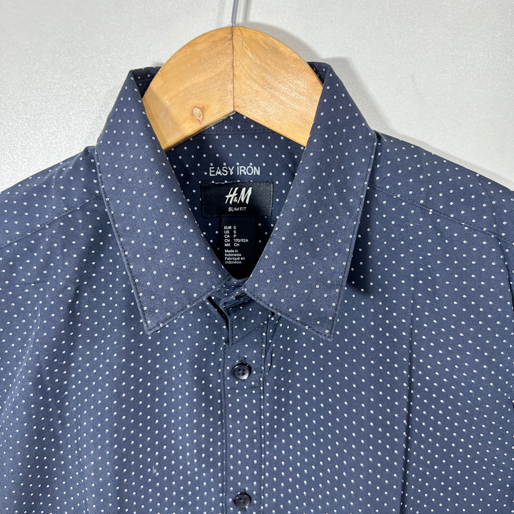 H&M EASY IRON SLIM FIT COTTON SHIRT