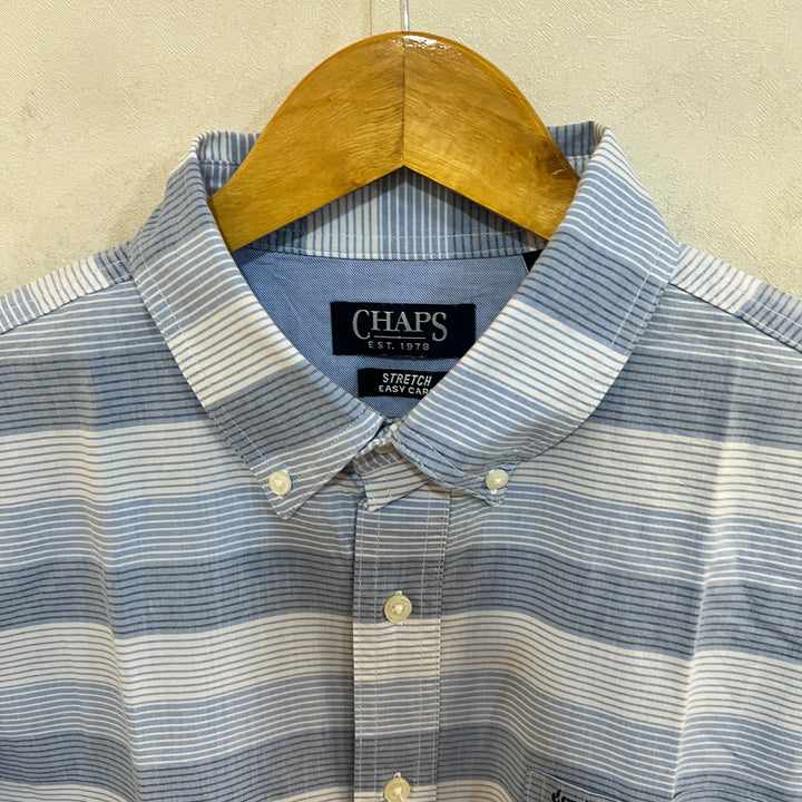 CHAPS EASY CARE BUTTON DOWN CASUAL COTTON SHIRT