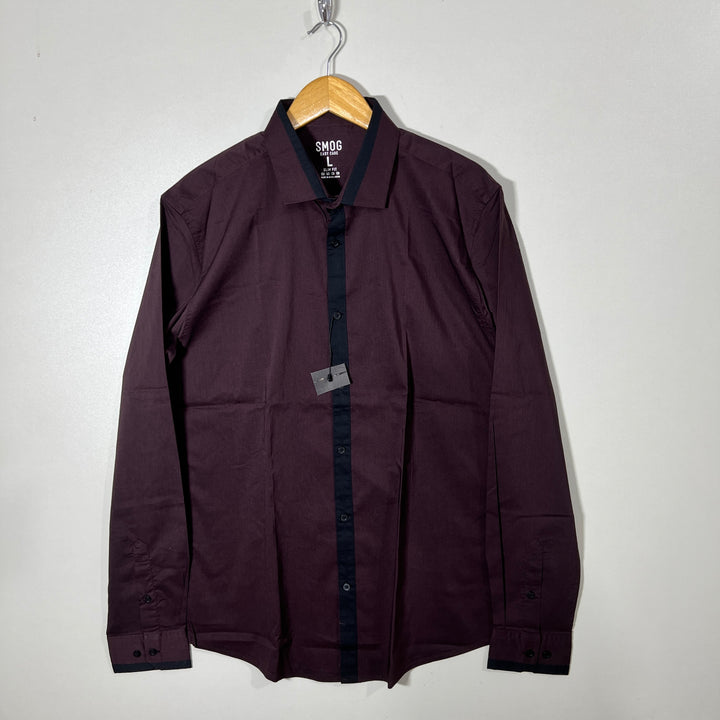 SMOG SLIM FIT EASY CARE COTTON SHIRT BRAND NEW WITH STRETCH