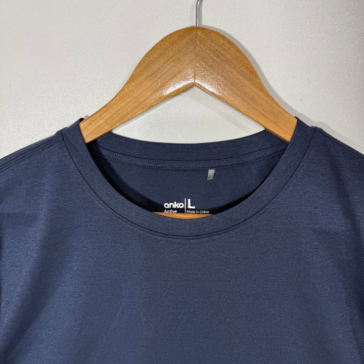 ANKO ACTIVE DROOPED SHOULDER SPORT TSHIRT BLUE COLOUR