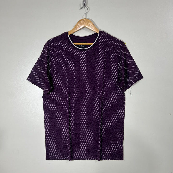 DENIM & FLOWER COTTON TSHIRT