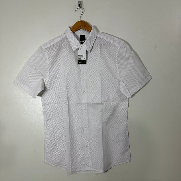 H&M SLIM FIT HALF SLEEVES SHIRT BRAND NEW