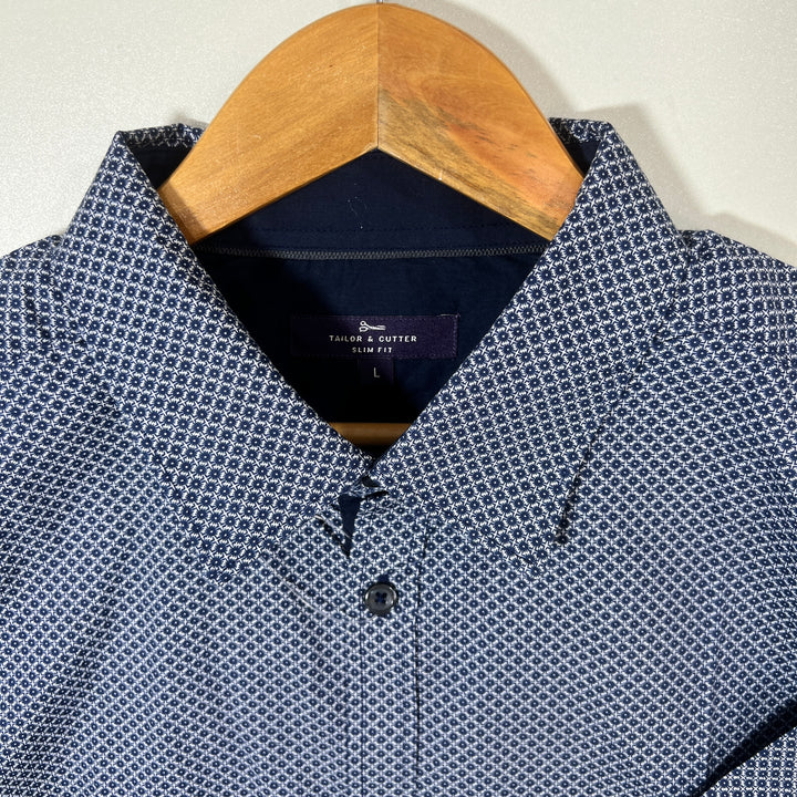 TAILOR & CUTTER BUTTON DOWN HALF SLEEVES SHIRT