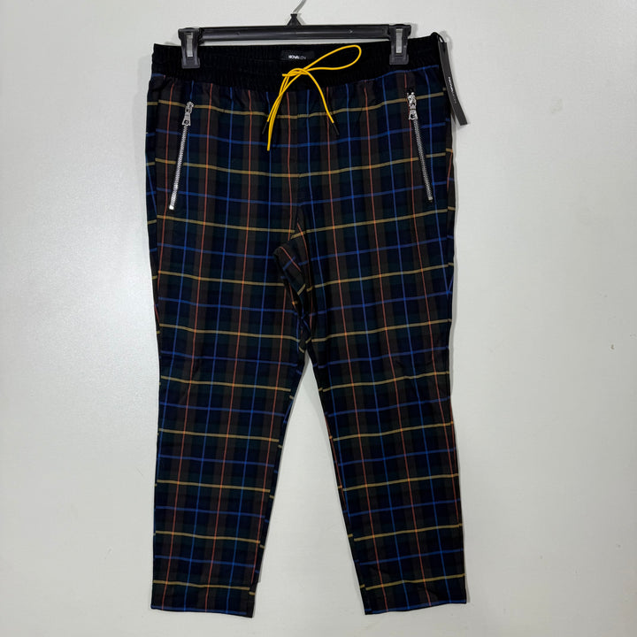 NOVE FASHION CHECKERED JOGGER PANT BRAND NEW WITH SIDE ZIP POCKETS WITH STRETCH