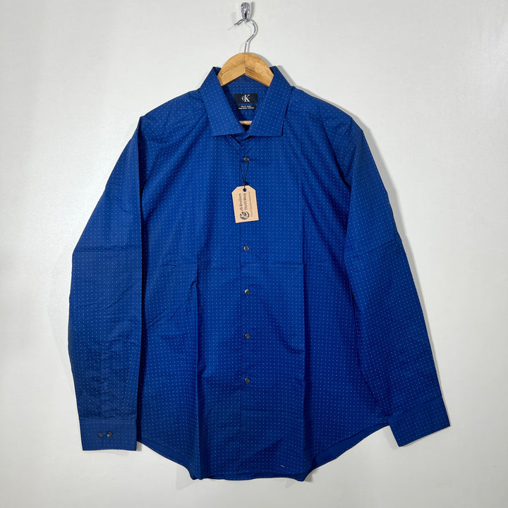 CALVIN KLEIN SLIM FIT SEMI FORMAL SHIRT WITH STRETCH