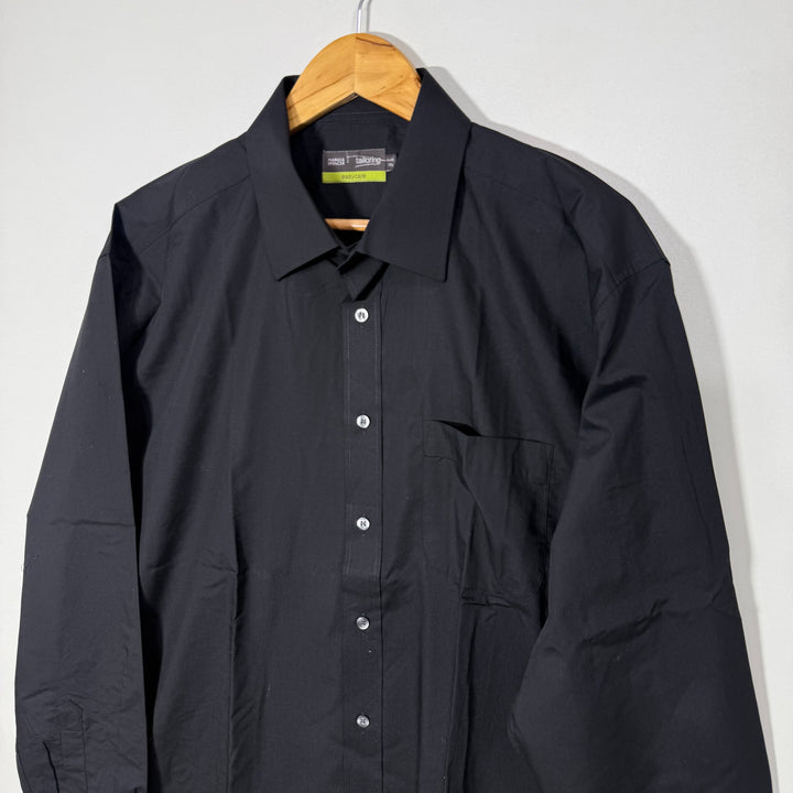 MARKS & SPENCER TAILORING FIT EASY CARE FORMAL SHIRT BLACK COLOUR