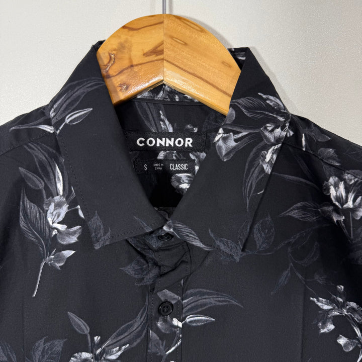 CONNOR CLASSIC FIT PRINTED COTTON SHIRT WITH STRETCH