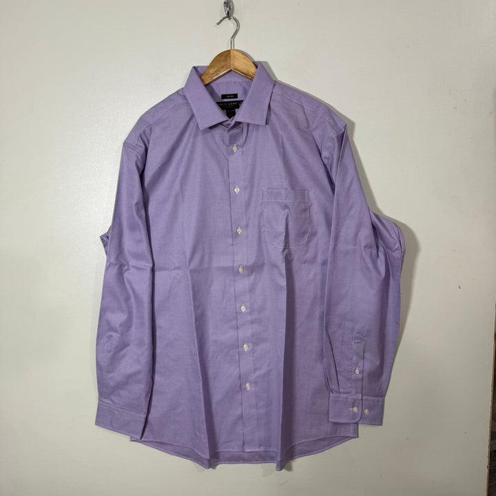 PRONTO UOMO NON IRON CHECKERED FORMAL SHIRT