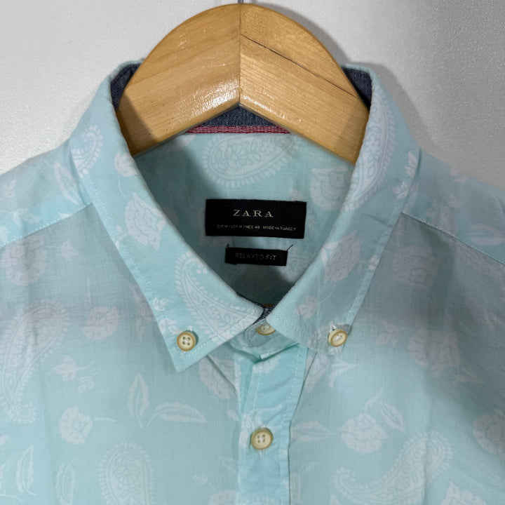ZARA RELAXED FIT BUTTON DOWN LAWN COTTON SHIRT BRAND NEW