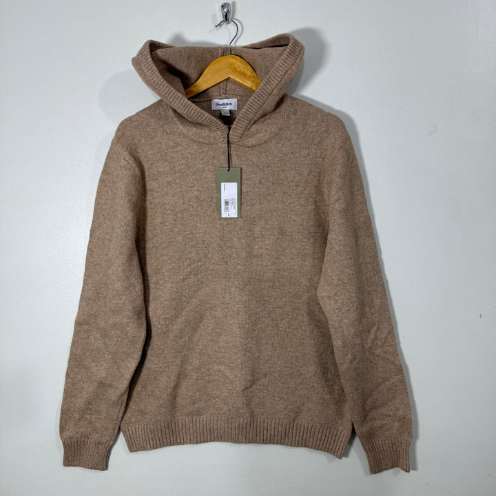 GOOD FELLOW &CO KNITED COTTON SWEATER WITH HOOD BRAND NEW