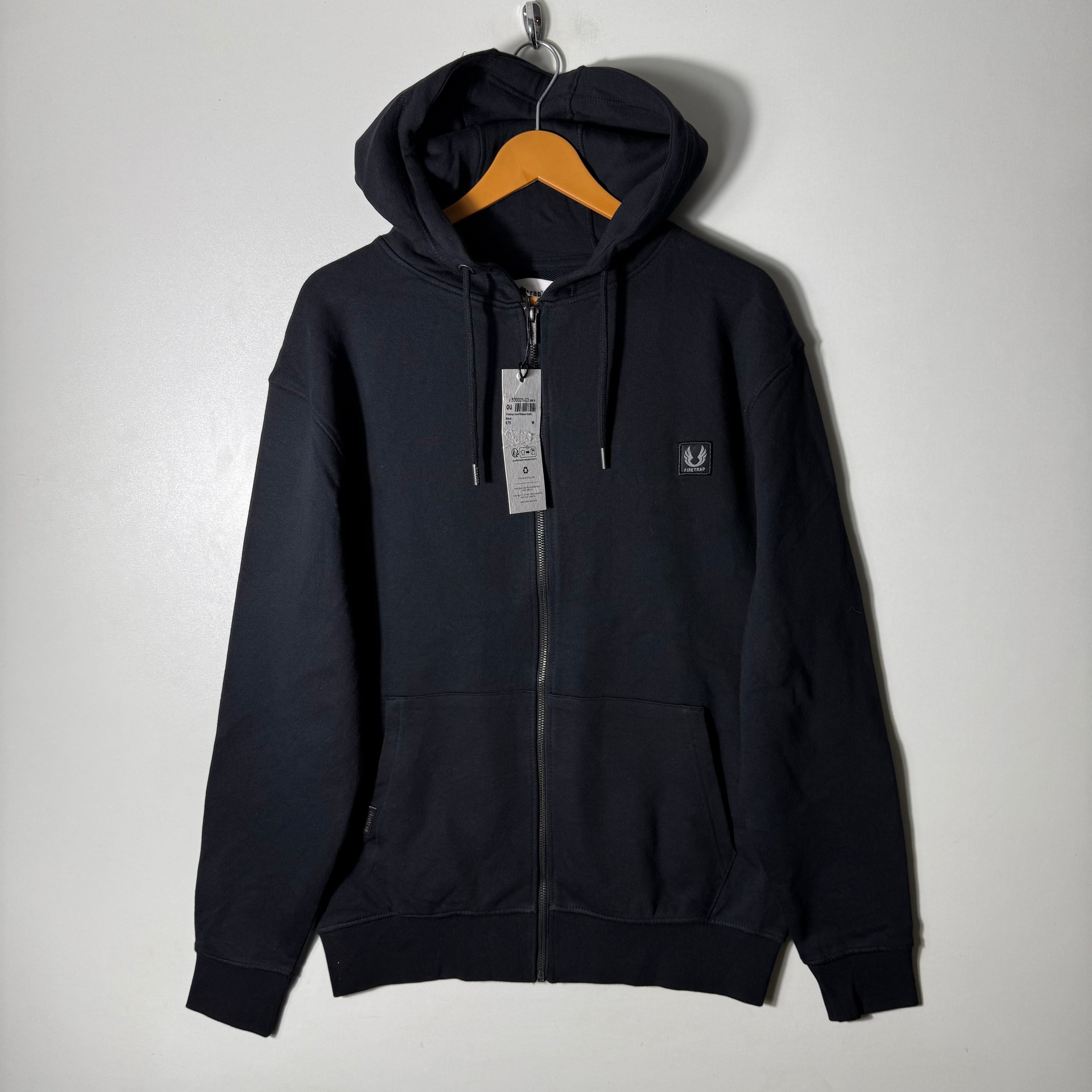 FIRETRAP SWEAT JACKET BRAND NEW BLACK COLOUR WITH HOOD – JS BROTHERS
