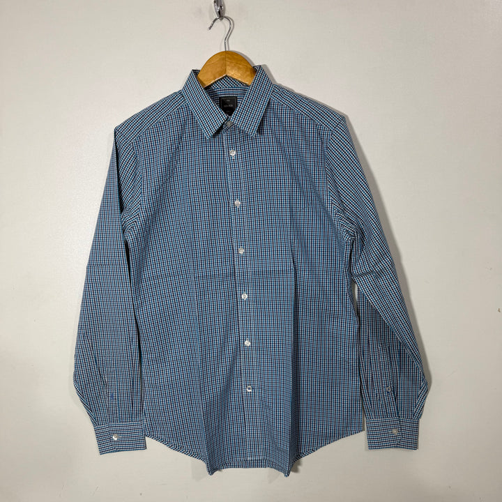 GAP SLIM FIT NON IRON COTTON CHECKERED SHIRT