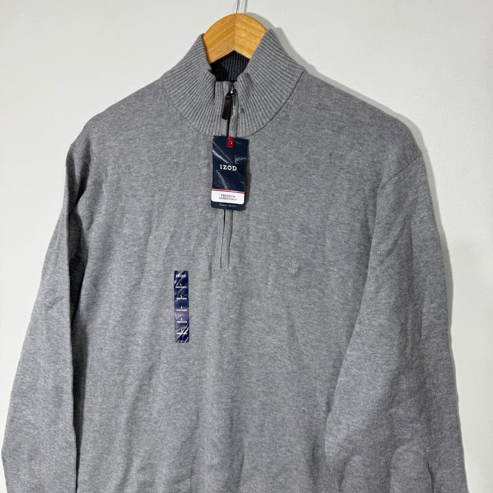 IZOD HALF ZIP PREMIUM ESSENTIALS NATURAL