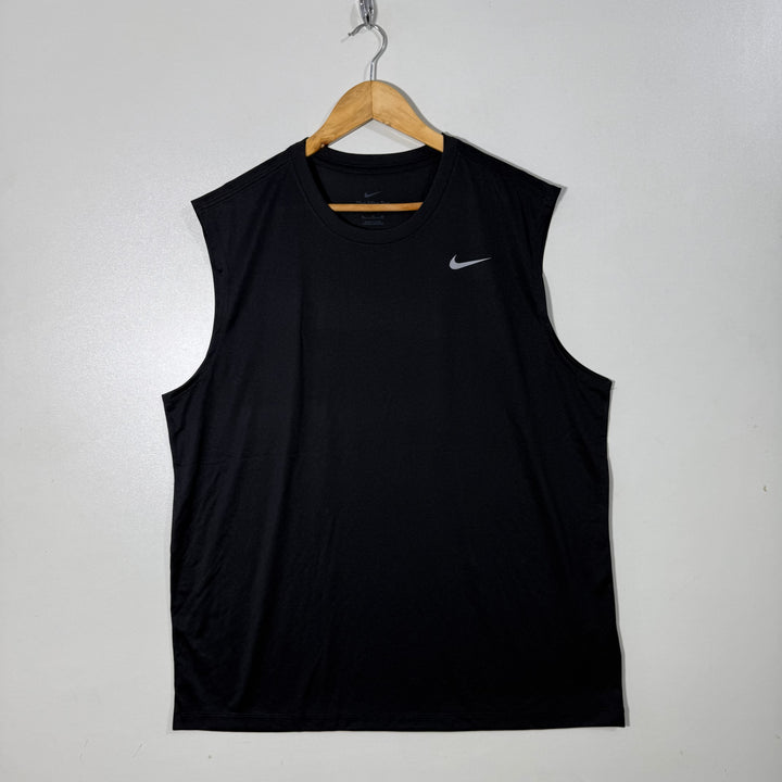 NIKE DRI FIT SPORT SLEEVES LESS BLACK COLOUR