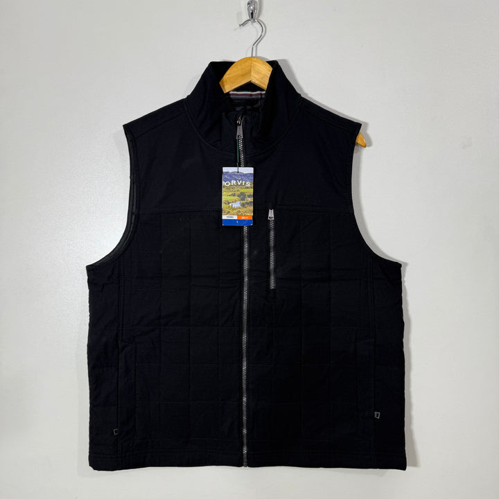 ORVIS SLEEVES LESS QUITED PUFFER JACKET BRAND NEW BLACK COLOUR