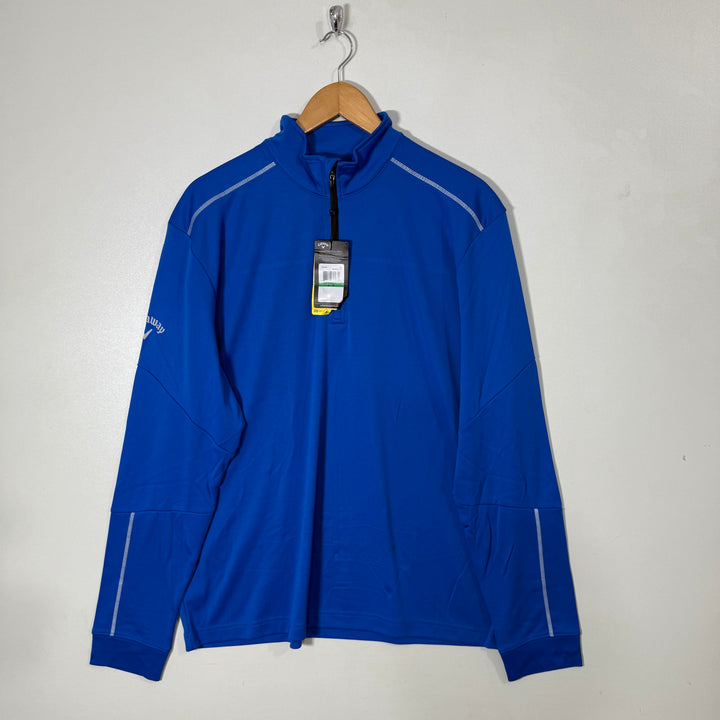 CALLAWAY WATHER SERIES HALF ZIP SPORT PULLOVER BRAND NEW INNER FLEECE