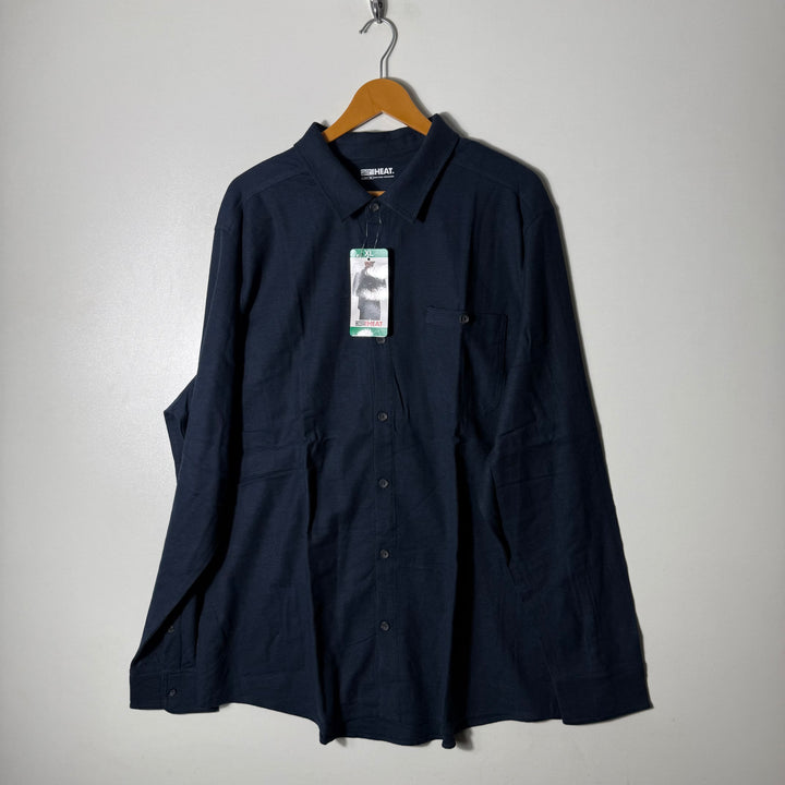 32 HEAT FLANNEL COTTON SHIRT BRAND NEW BLUE COLOUR