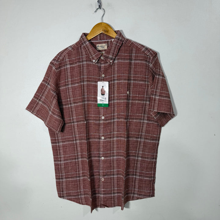 WEATHERPROOF VINTAGE HALF SLEEVES COTTON SHIRT BRAND NEW