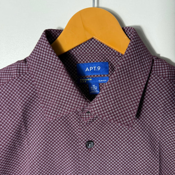 APT.9 SLIM FIT PRINTED SEMI FORMAL SHIRT