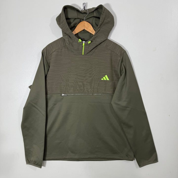 ADIDAS SPORT HOODIE INNER FLEECE GREEN COLOUR