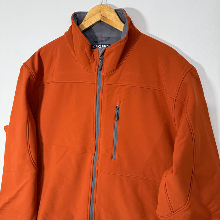 KIRKLAND SIGNATURE SOFT SHELL WINDBREAKER JACKET INNER FLEECE