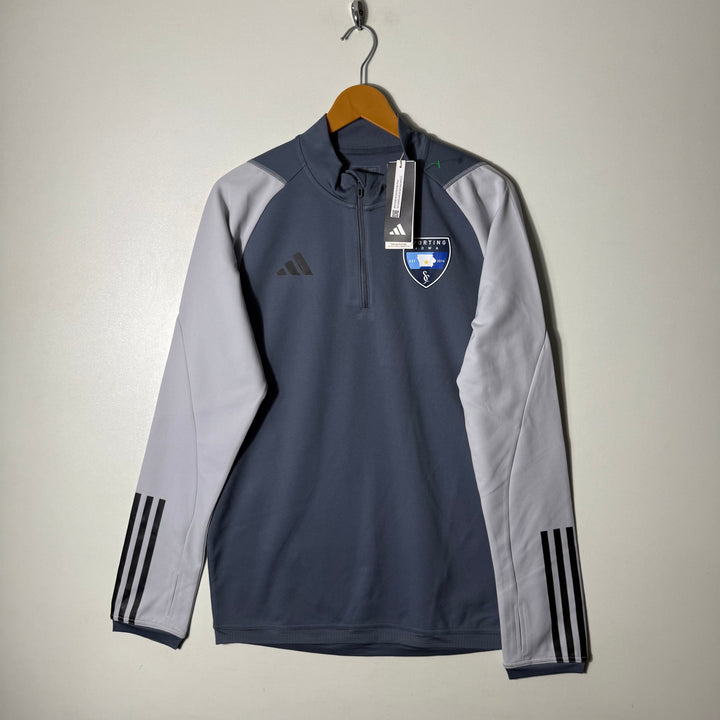 ADIDAS HALF ZIP SPORT PULLOVER BRAND NEW GREY COLOUR
