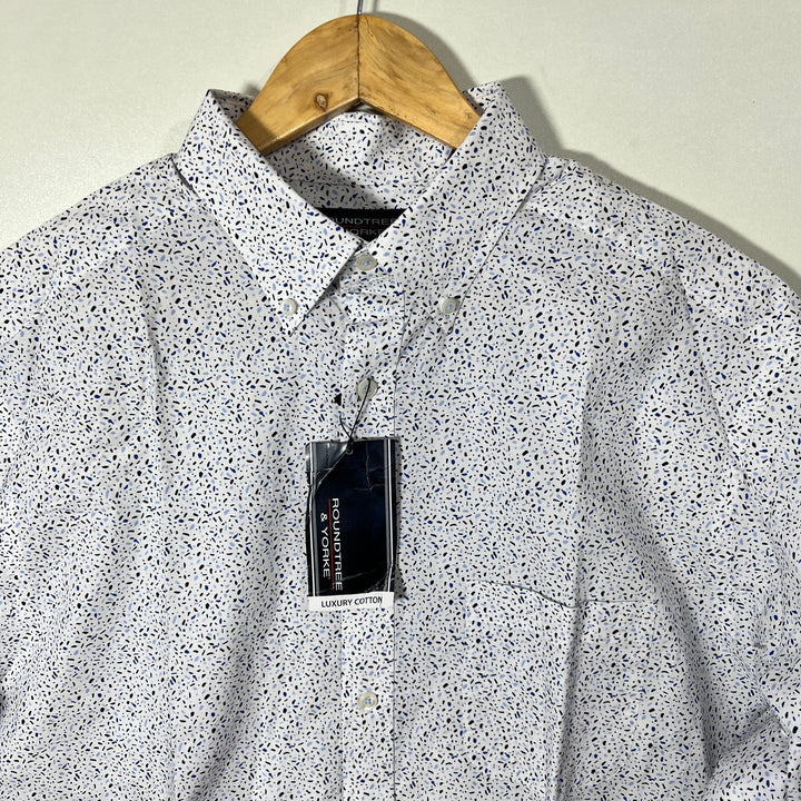 ROUND TREE &YORKE LUXURY COTTON BUTTON DOWN SHIRT BRAND NEW