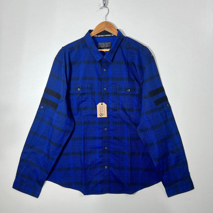 URBANDIST DOUBLE POCKETS CASUAL COTTON SHIRT