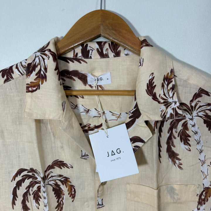 JAG SAFARI COLLAR HALF SLEEVES LINEN SHIRT BRAND NEW