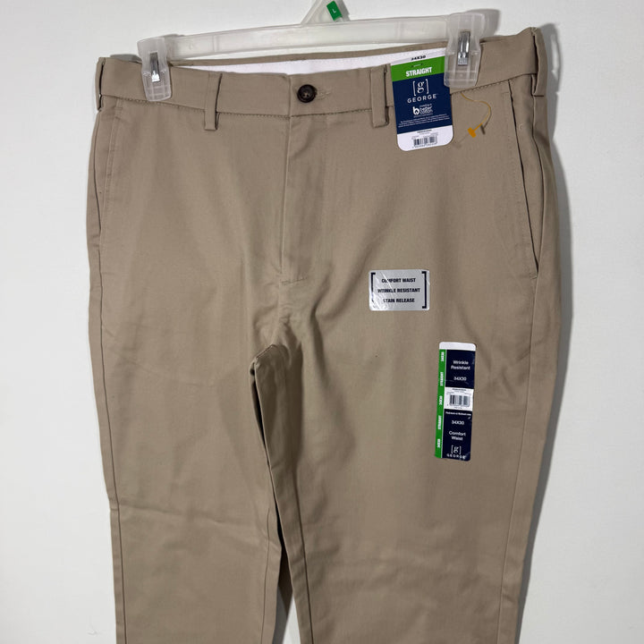 GEORGE STRAIGHT FIT COTTON CHINO PANT BRAND NEW WITH STRETCH
