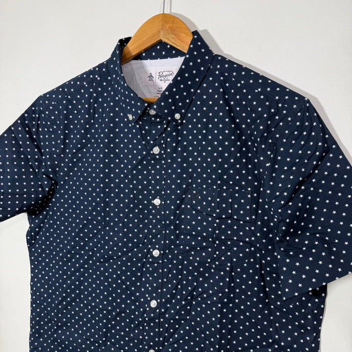 PENGUIN BUTTON DOWN HALF SLEEVES COTTON SHIRT