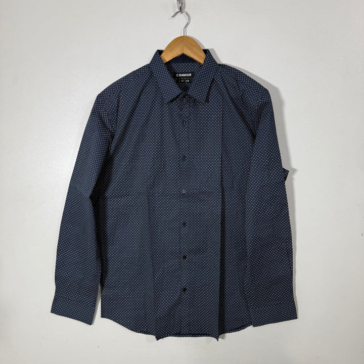 CONNOR SLIM FIT COTTON SHIRT WITH STRETCH BLUE COLOUR