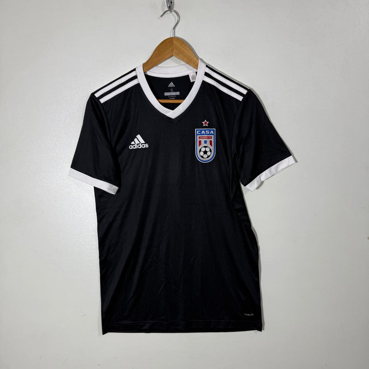 ADIDAS CLIMALITE V NECK FOOTBALL TSHIRT
