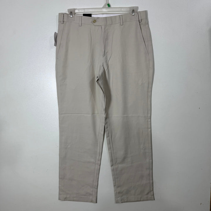 JOS A BANK TAILORED FIT WRINKLE RESISTANT WATER & STAIN REPELLENT SLEDER WAISTBAND SHIRT GRIPPER DRESS PANT BRAND NEW