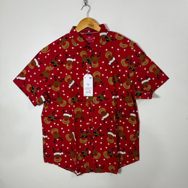 DENIM & FLOWER HALF SLEEVES SHIRT BRAND NEW