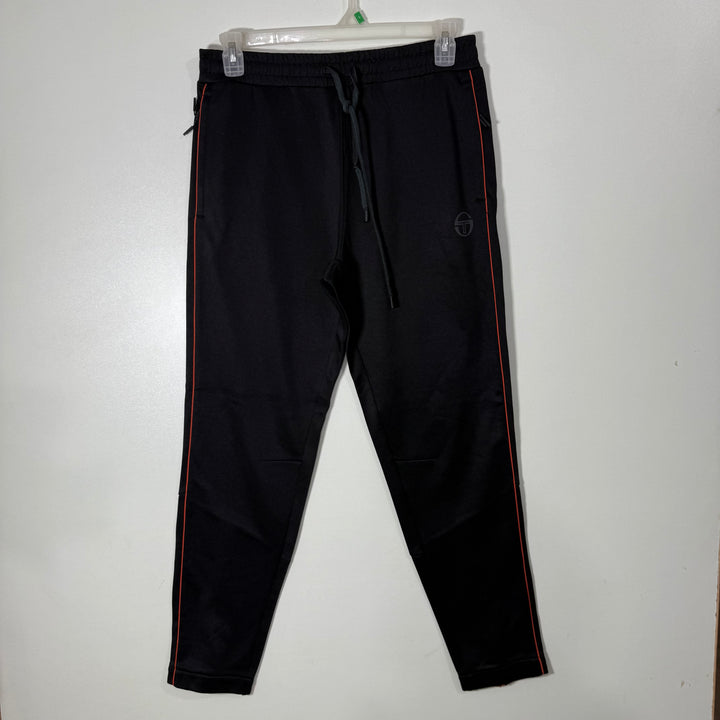 SERGIO TACCHINI REGULAR FIT SPORT TROUSER WITH SIDE ZIP POCKETS BLACK COLOUR