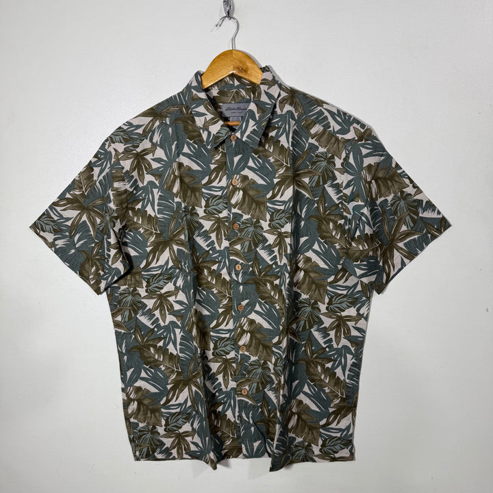 EDDIE BAUER LINEN COTTON HALF SLEEVES SHIRT BRAND NEW