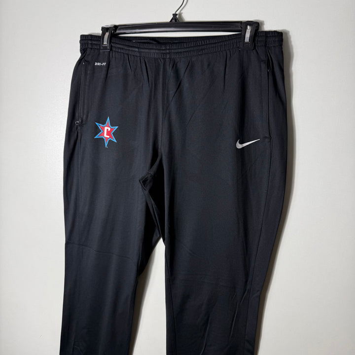 NIKE DRI FIT SLIM FIT SPORT TROUSER WITH SIDE ZIP POCKETS BLACK COLOUR