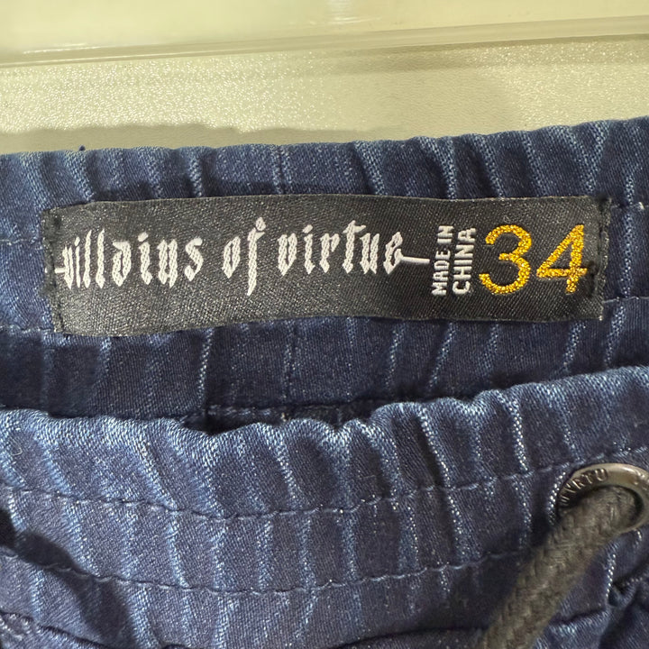 VILLAINS OF VIRTUE DENIM SHORT WITH STRETCH