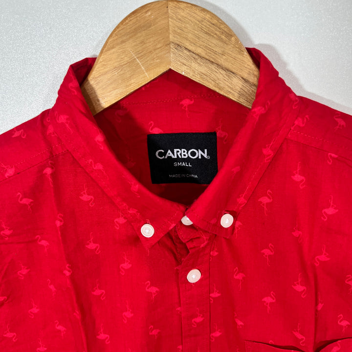 CARBON BUTTON DOWN HALF SLEEVES SHIRT