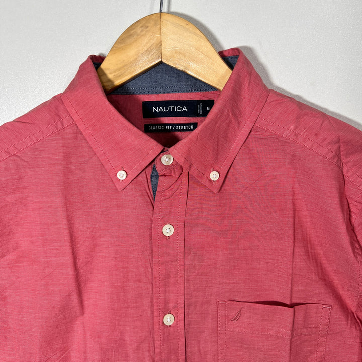NAUTICA CLASSIC FIT BUTTON DOWN SHIRT WITH STRETCH