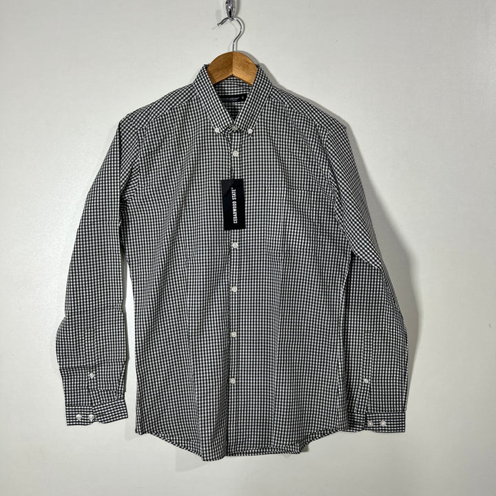 CEDAR WOOD STATE BUTTON DOWN CHECKERED SHIRT BRAND NEW